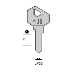 LF33 - CLES PLATES ACIER KEYLINE S/LF24 J/LF-25