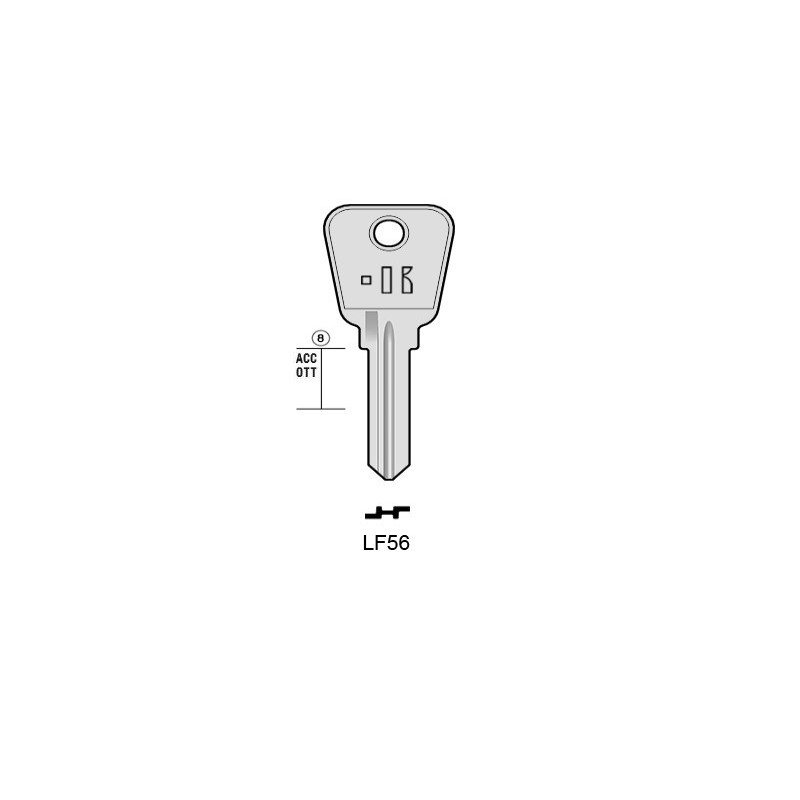CLES PLATES ACIER KEYLINE S/EU4 J/EU-4D