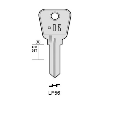 LF7 - CLES PLATES ACIER KEYLINE S/EU4 J/EU-4D