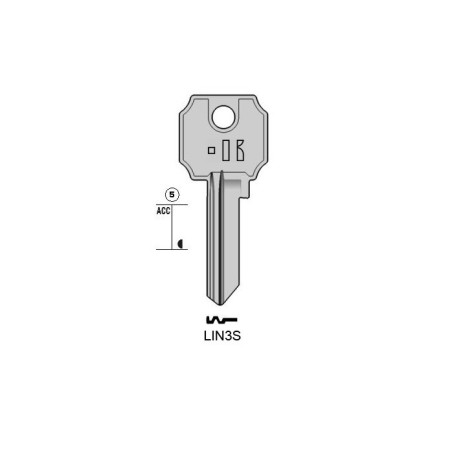 CLES PLATES ACIER KEYLINE S/LC11R J/LIN-15I