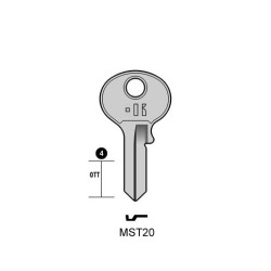 CLES PLATES ACIER KEYLINE S/MS1 J/MAS-1