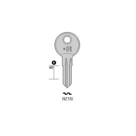 CLES PLATES ACIER KEYLINE S/REN1R J/RE-1D