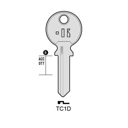 CLES PLATES ACIER KEYLINE S/TL4 J/TRI-8D