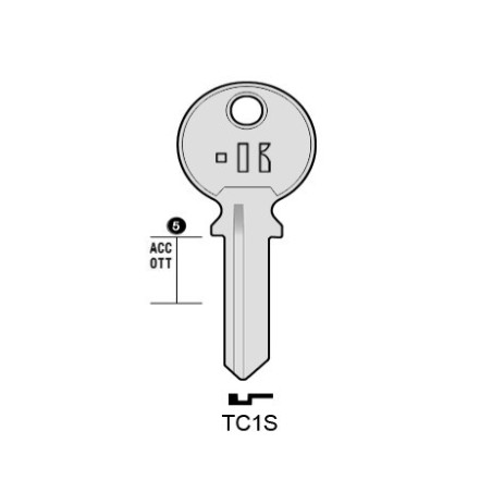 CLES PLATES ACIER KEYLINE S/TL4R J/TRI-8I