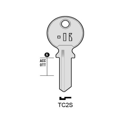 CLES PLATES ACIER KEYLINE S/TL7R J/TRI-6I