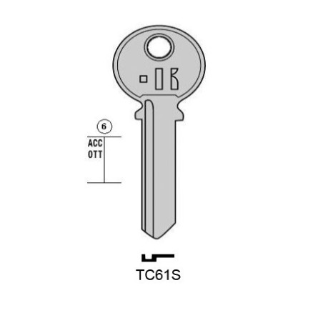 CLES PLATES ACIER KEYLINE S/TL3R J/TRI-11I