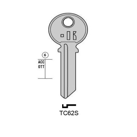 CLES PLATES ACIER KEYLINE S/TL5R J/TRI-9I