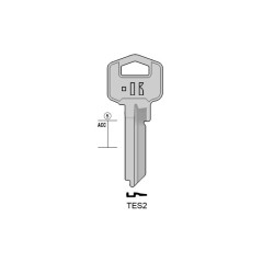 TES2 - CLES PLATES ACIER KEYLINE S/TE2X