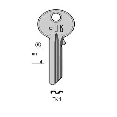 CLES PLATES ACIER KEYLINE S/TO1 J/TOK-5D