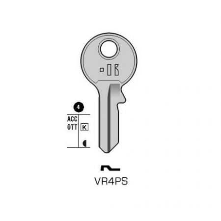 VR4PS - CLES PLATES ACIER KEYLINE S/VI085 J/VI-4DP