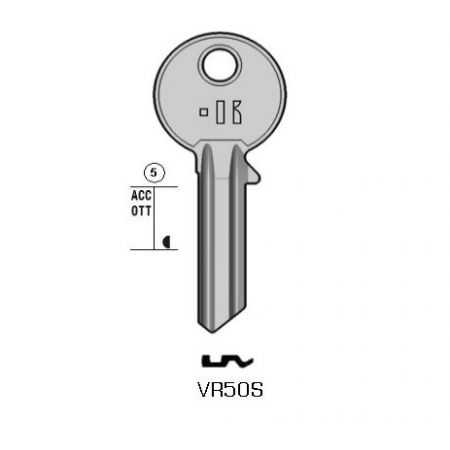 VR50S - CLES PLATES ACIER KEYLINE S/VI3R J/VI-8