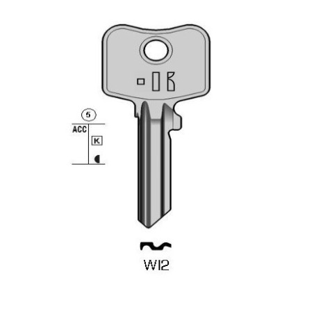 CLES PLATES ACIER KEYLINE S/WK55 J/WIL-5D