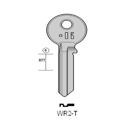 WR2-T - CLES PLATES ACIER KEYLINE S/WEI2 J/WEI-2