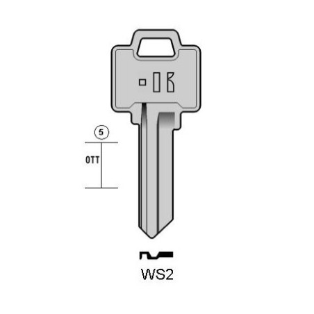 WS2 - CLES PLATES ACIER KEYLINE S/WEI5 J/WEI-3