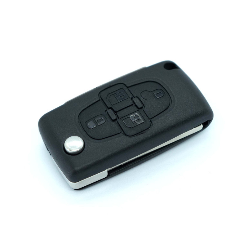 cle 1007 | peugeot | 4 boutons |originale | P/N : 6554YK - 649082 | keyfirst