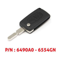 Key Peugeot 607 | 2005 - 2008 | 6490A0 - 6554GN | Clave de rehacer 607 | barato| Keyfirst