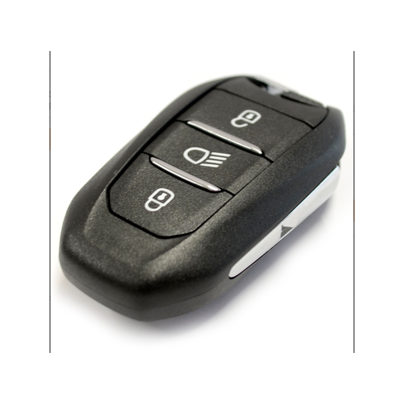 Clé de voiture télécommande 2 boutons ID46 433 MHz pour Peugeot