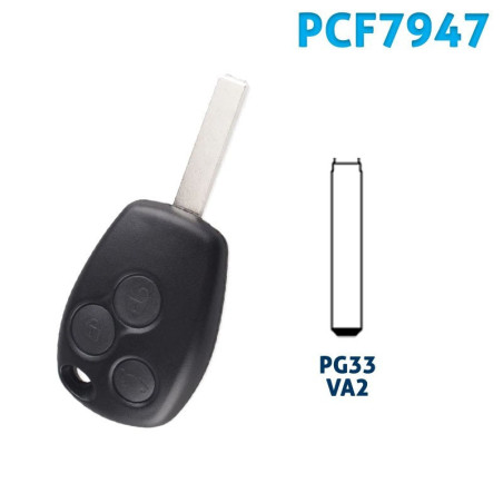 Clé Compatible pour Opel Vivaro de 2007 à 2014