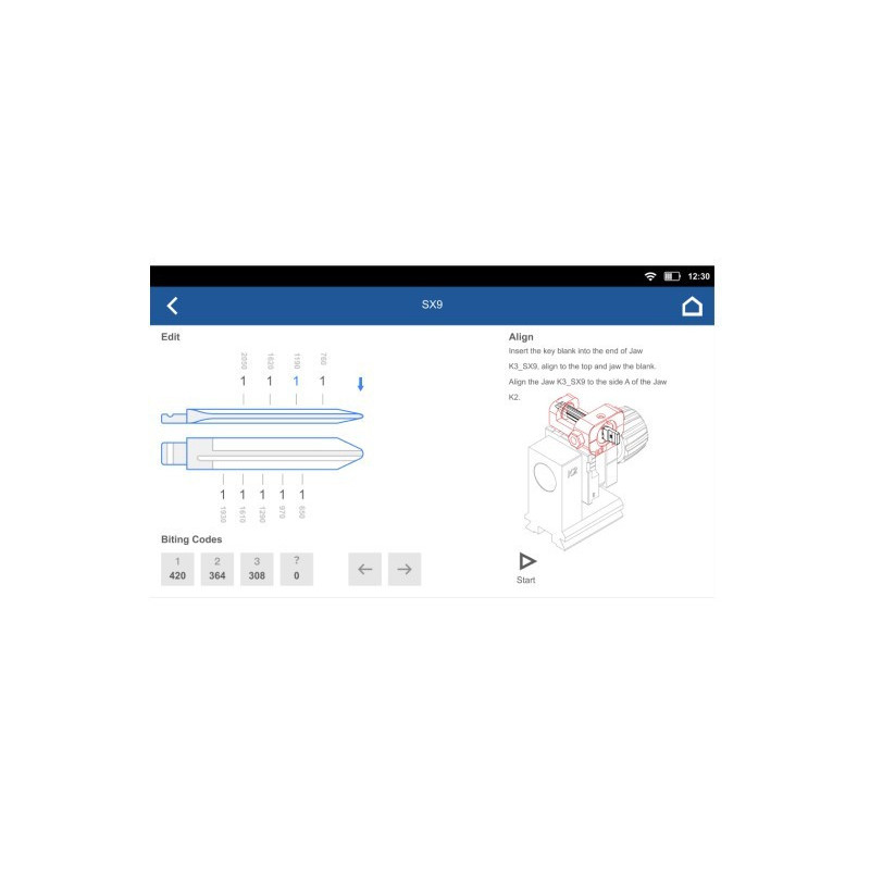 copy of MACHINE A CLES ELECTRONIQUE XTOOL KNC91 ANYCUT CLES AUTO LASER AVEC ETAUX K1/K2