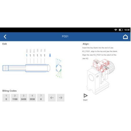 ETAU POUR CLE FORD TIBBE POUR MACHINE KNC91ANYCUT- XTOOL