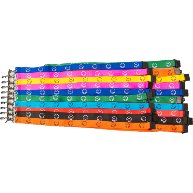 Tour de cou key tags couleur - Présentoir de 20 pièces