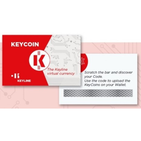 STAK-KEYLINE CARTE KEYCOIN (TOKENS) ABONNEMENT ILLIMITÉ- UNE ANNÉE