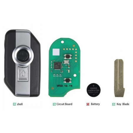 Télécommande universelle XHORSE VVDI| Compatible BMW-Motocycles|2 BOUTONS|XSBM90GL