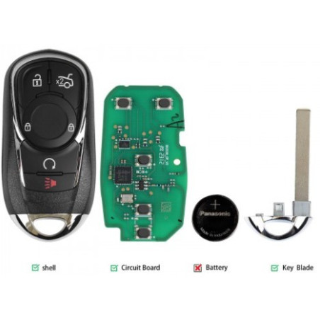 AUTEL IKEYOL005AL| Clé Smart Key Universelle 5 Boutons pour Opel AUTEL IKEYOL005AL| Clé Smart Key Universelle 5 Boutons pour Opel