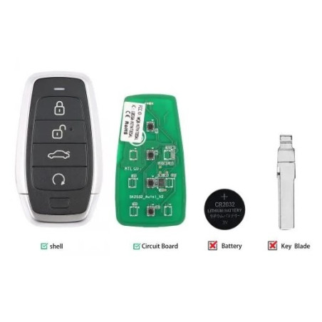 IKEY04 - AUTEL KEYAT004AL - Clé Smart Key Universelle 4 Boutons