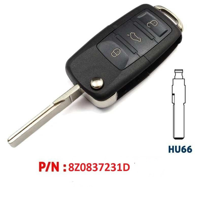 Funkschlüssel kompatibel für Audi A2 A4 8Z0837231D 