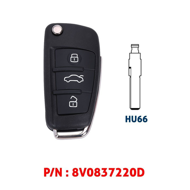 Funkschlüssel kompatibel für Audi 8V0837220DT A3 2012-2015 8V0837220D