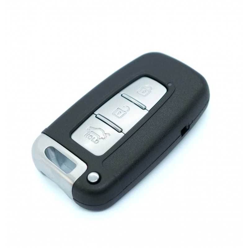 Pour Hyundai Ix35 I20 Tucson 3 boutons voiture télécommande Porte-clés  Boîtier caoutchouc Pad Insert