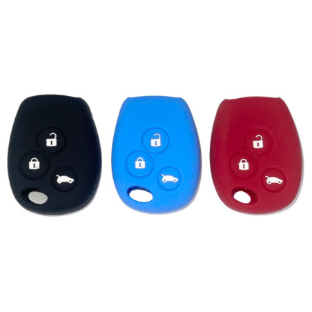 Housse Silicone 3 Boutons Compatible pour Clé Renault 