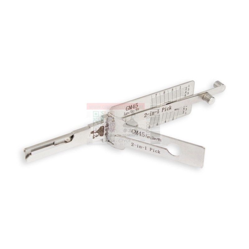 Crocheteur GM45 - ORIGINAL LISHI - Compatible pour serrures PONTIAC / HOLDEN / CHEVROLET