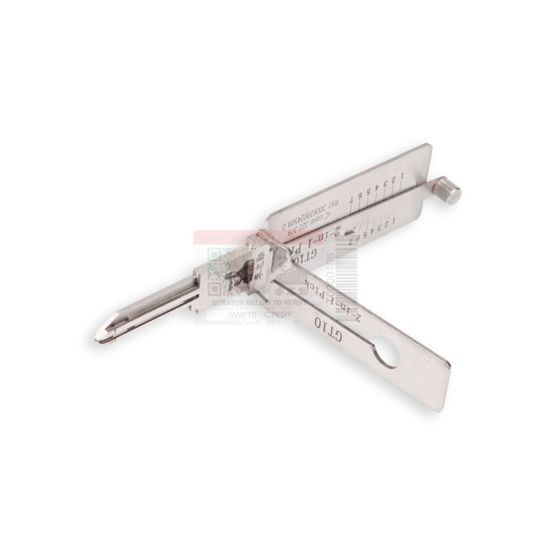 Crocheteur GT10 - ORIGINAL LISHI - Compatible pour serrures Iveco/Fiat/Peugeot/Citroen