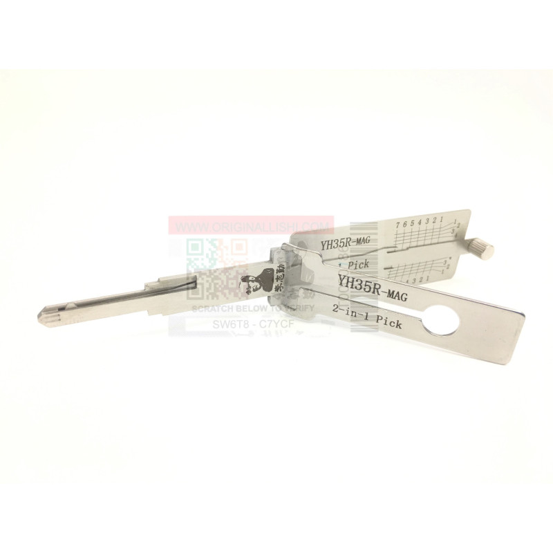 Crocheteur HU100-AG-8 - ORIGINAL LISHI - Compatible pour serrure Buick - Cadillac - Chevrolet - Opel