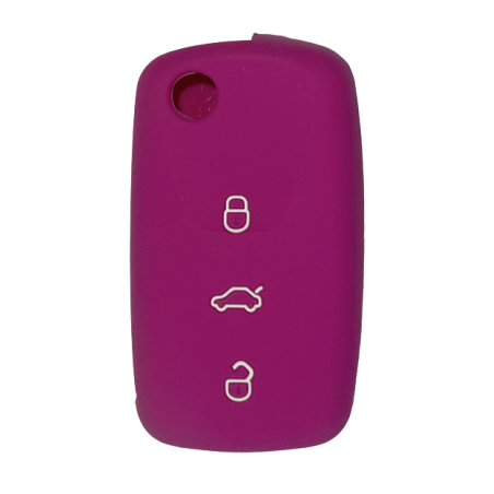 Housse Silicone 3 Boutons Compatible pour Clé Rétractable VW - Skoda - Seat - Audi Housse Silicone 3 Boutons Compatible pour Clé Rétractable VW - Skoda - Seat - Audi