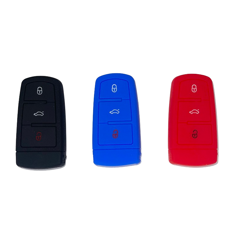Housse Silicone 3 Boutons Compatible pour Clé Rétractable VWPassat