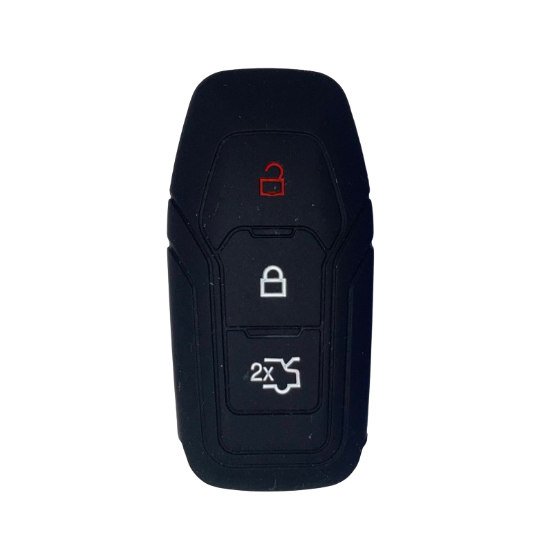 Housse Silicone 3 Boutons Compatible pour Clé Mains Libres Ford