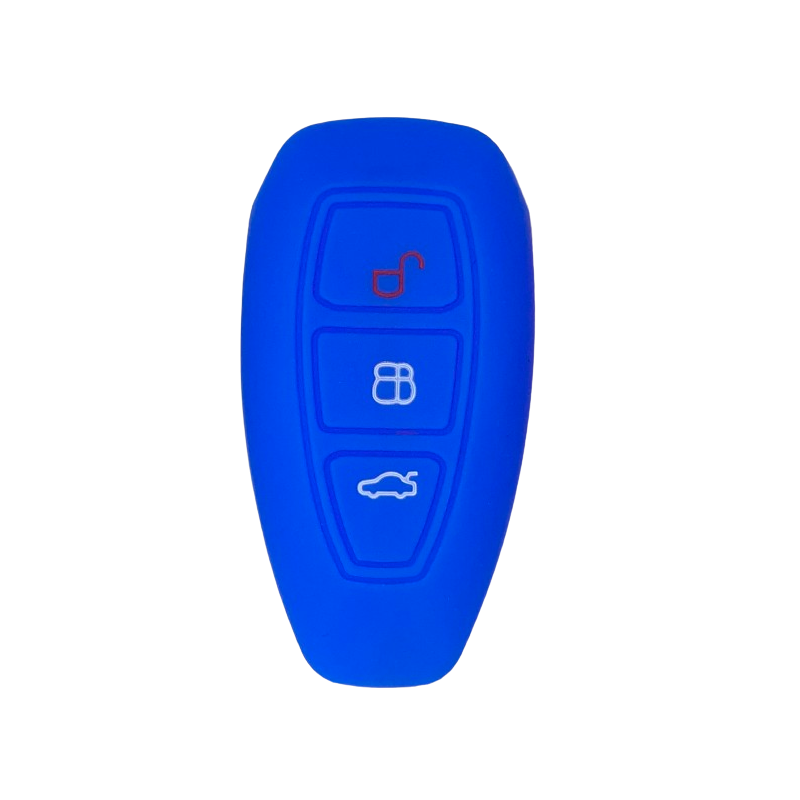 Housse Silicone 3 Boutons Compatible pour Clé Mains Libres Ford