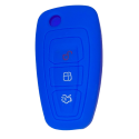 Housse Silicone 3 Boutons Compatible pour Clé Rétractable Ford Housse Silicone 3 Boutons Compatible pour Clé Rétractable Ford