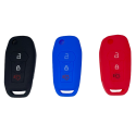Housse Silicone 3 Boutons Compatible pour Clé Rétractable Ford Housse Silicone 3 Boutons Compatible pour Clé Rétractable Ford