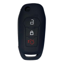 Housse Silicone 3 Boutons Compatible pour Clé Rétractable Ford Housse Silicone 3 Boutons Compatible pour Clé Rétractable Ford