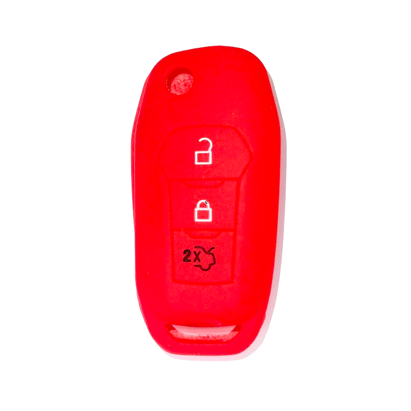 Housse Silicone 3 Boutons Compatible pour Clé Rétractable Ford