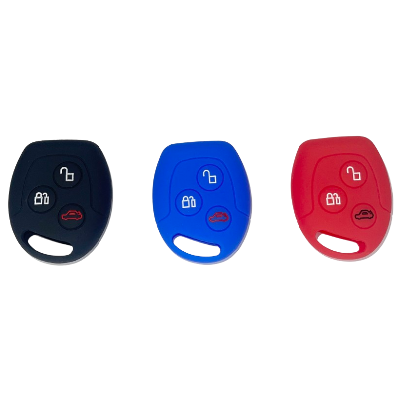 Housse Silicone 3 Boutons Compatible pour Clé Ford