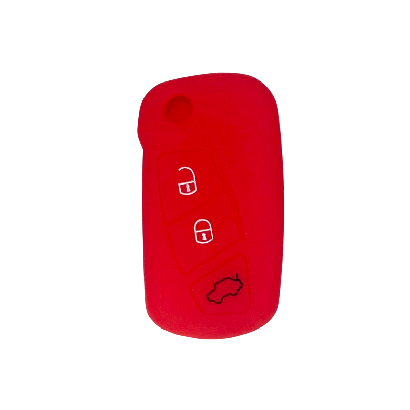 Housse Silicone 3 Boutons Compatible pour Clé Fiat Rétractable