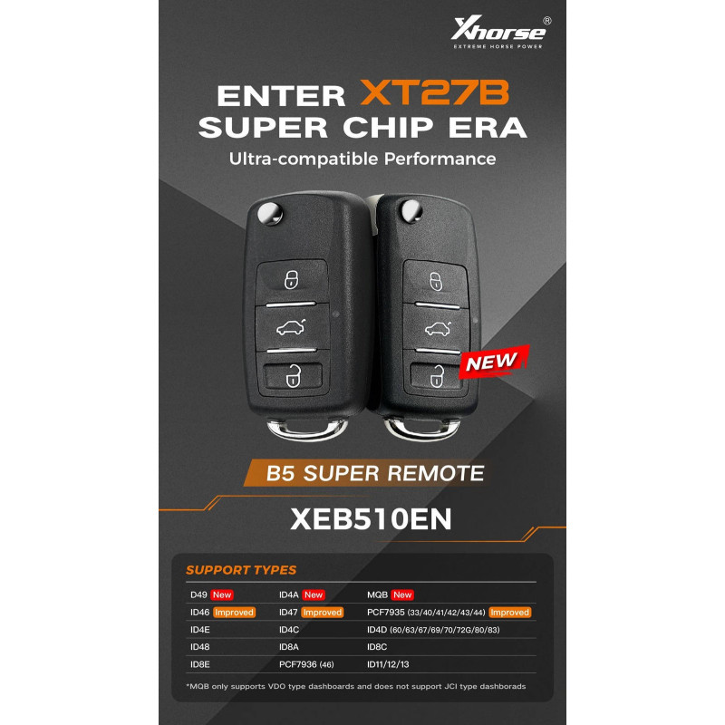 Equipado con 3 botones resistentes y diseño duradero, impulsado por la tecnología Superchip XT27B.