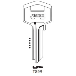 TS9R - CLES PLATES ACIER ERREBI KL/TES5 S/RE2 JMA/TE-8I