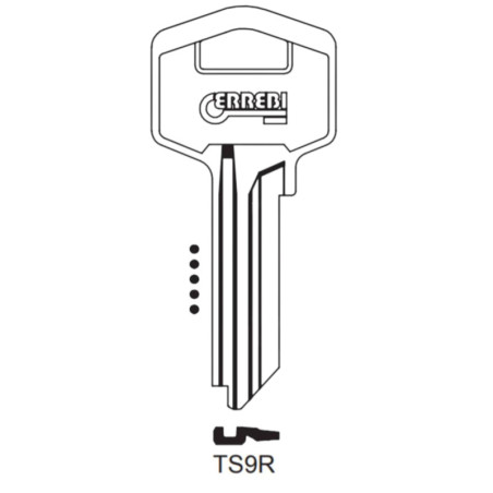 TS9R - CLES PLATES ACIER ERREBI KL/TES5 S/TE2 JMA/TE-8I