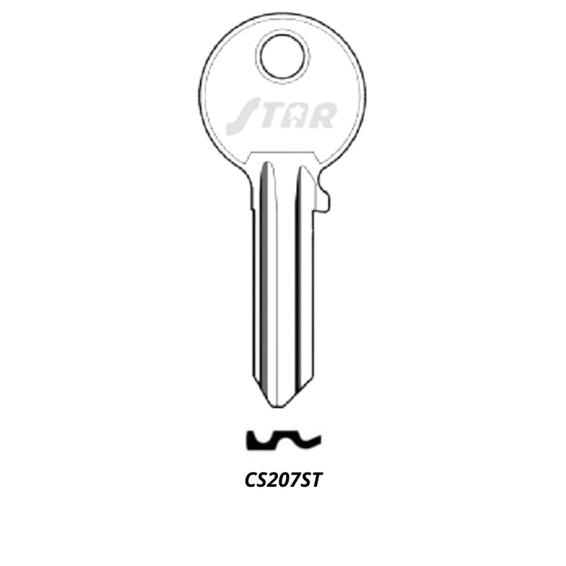 CS207ST - CLES PLATES ACIER STAR KL/CA5S JMA/CI-IL